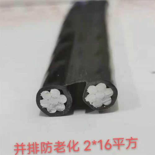 热销国标2芯防老化线4 6 10 16 25 35平方集束平行线室外铝芯电缆