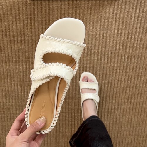 丹尼芙蕾编织穆勒鞋女士夏季拖鞋