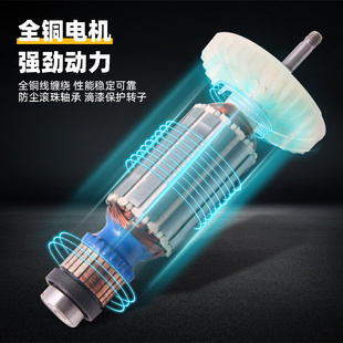 。得伟角磨机小型打磨电动切割机大功率手持角向抛光磨光机DWE810