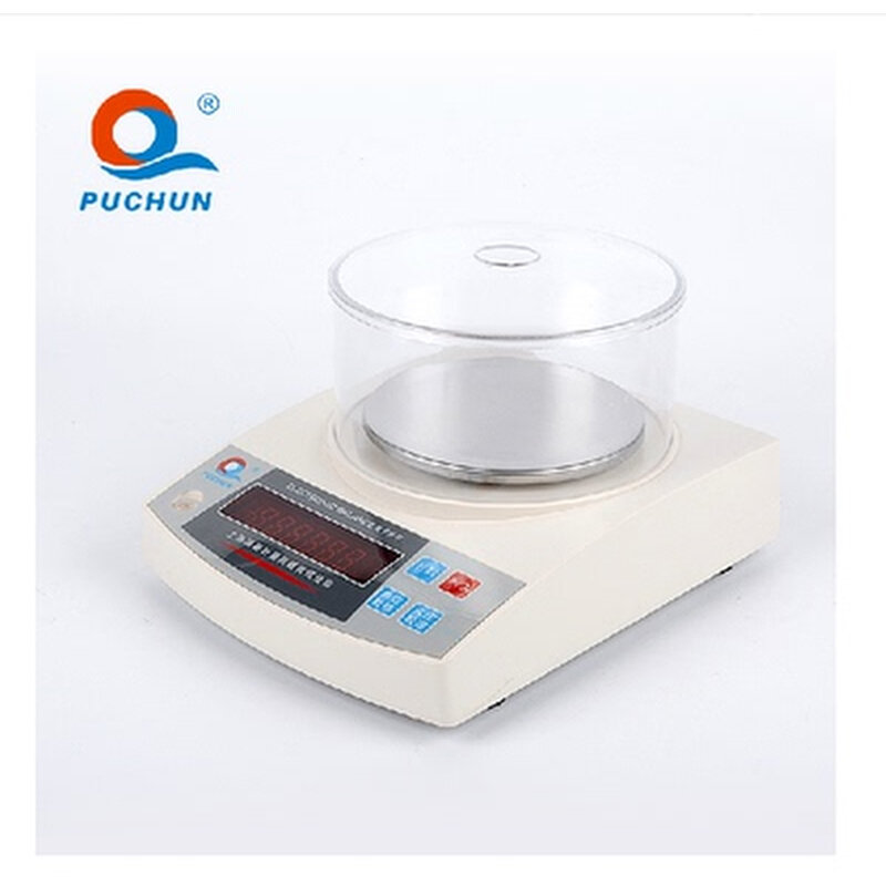 。上海浦春电子天平500g/0.01实验室用电子称分析天平珠宝称电子