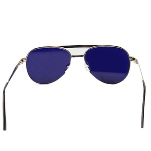 。精品好货以勒2003炼钢镜蓝色玻璃镜片金属镜架电焊防护眼镜男士