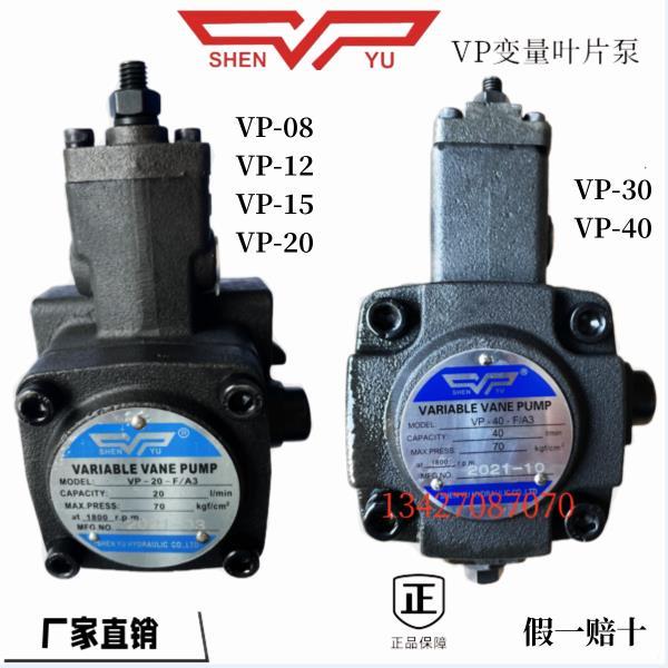 VP-20-FA3变量叶片泵VP-15 30 40FA3台湾SHENYU液压油泵VP1-20-70