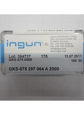原装正品 德国INGUN探针 GKS-075 297 064A2000