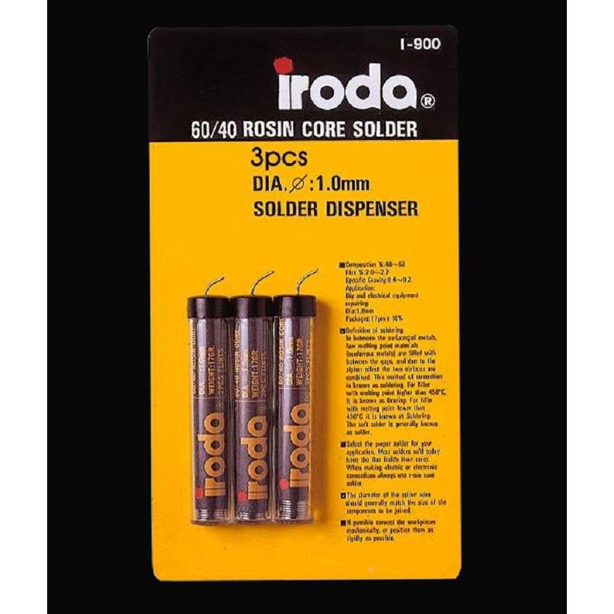 原装正品 台湾爱烙达 iroda I-900 有铅焊锡丝 1.0MM 1卷装3卷装