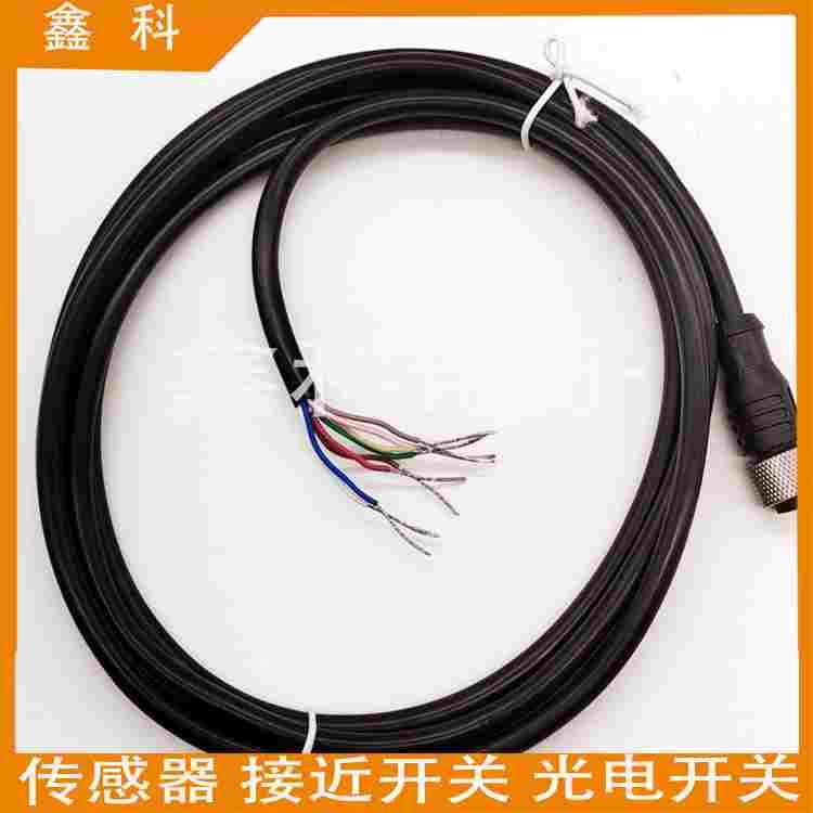 M12传感器8芯连接线BCC0L22 BCC S518-0000-1Y-133-PS0825-100