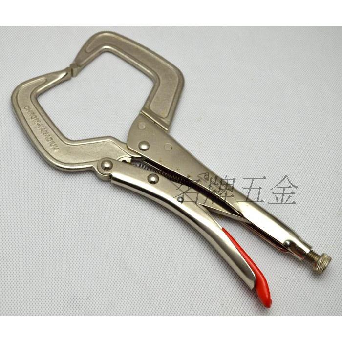 老款德国兰士德RENNSTEIG C型大力钳固定工具 1732804 11寸 280mm