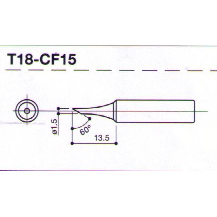 原装日本白光HAKKO T18-CF15烙铁焊咀 FX-888D/889 电焊台专