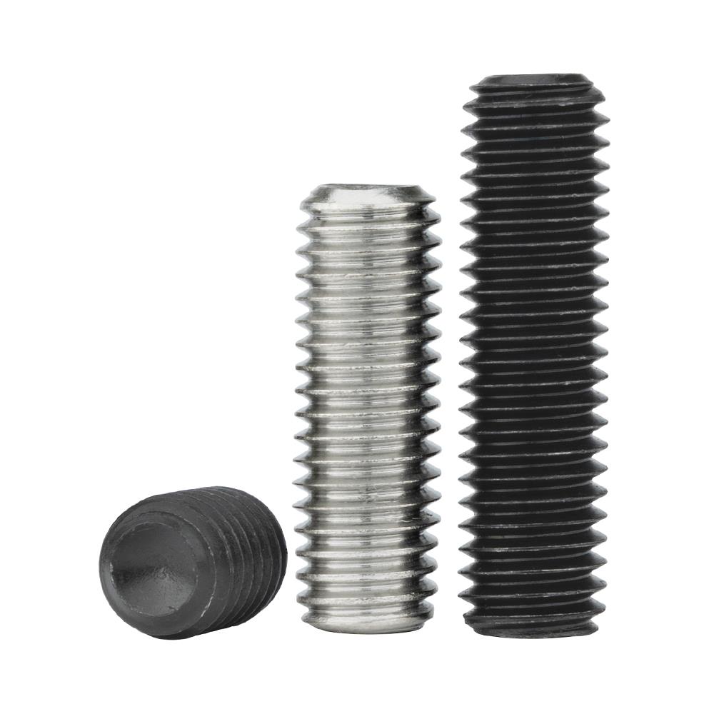 304不锈钢凹端内六角螺丝12.9级无头紧定螺钉机米顶丝M2M3M4M5M12