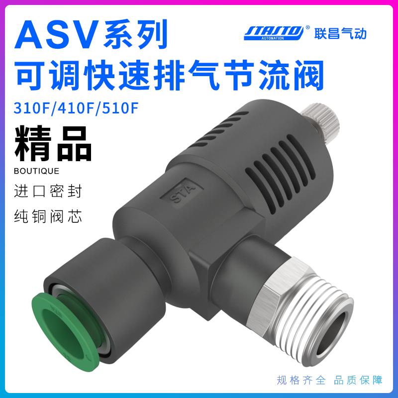 ASV310F-01-08S快速排气节流阀ASV310F/ASV510F/-02/0304-061012S