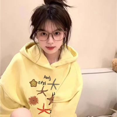 连帽卫衣女2025新款爆款秋冬加绒