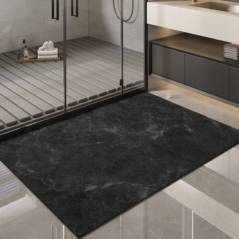 硅藻泥吸水地垫洗手间厕所地毯浴室卫生间进门门口防滑脚垫可裁剪