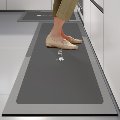 2025新款厨房专用防滑地垫吸水吸油可擦免洗硅藻泥脚垫加厚可裁剪