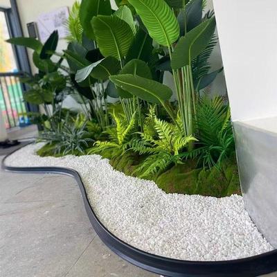 仿真植物造景硅胶围栏围条挡水条室内绿植围边围挡阳台遮挡线底座