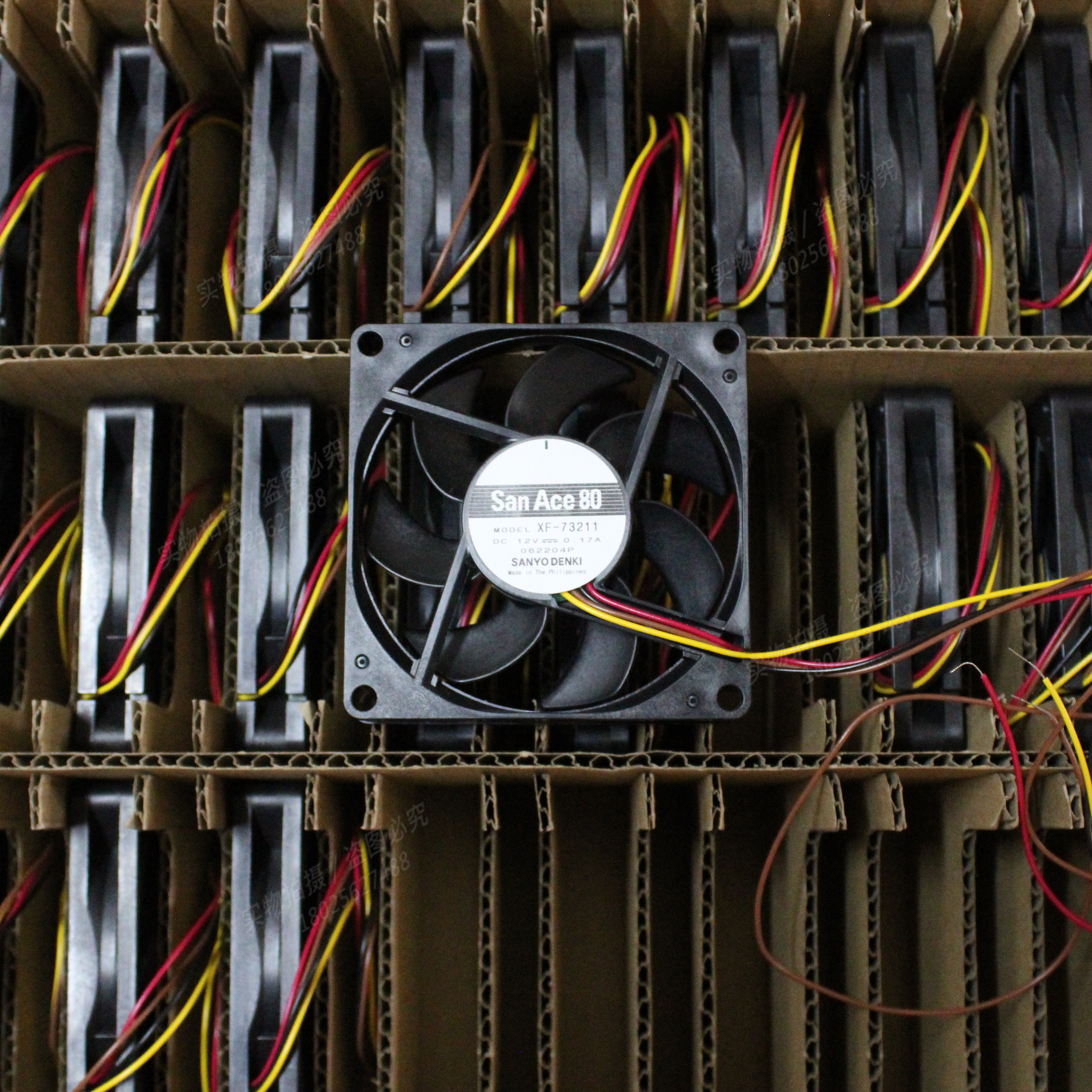 XF-73211全新原装正品三洋8015 12V 0.29A 8cm调速4线PWM散热风扇