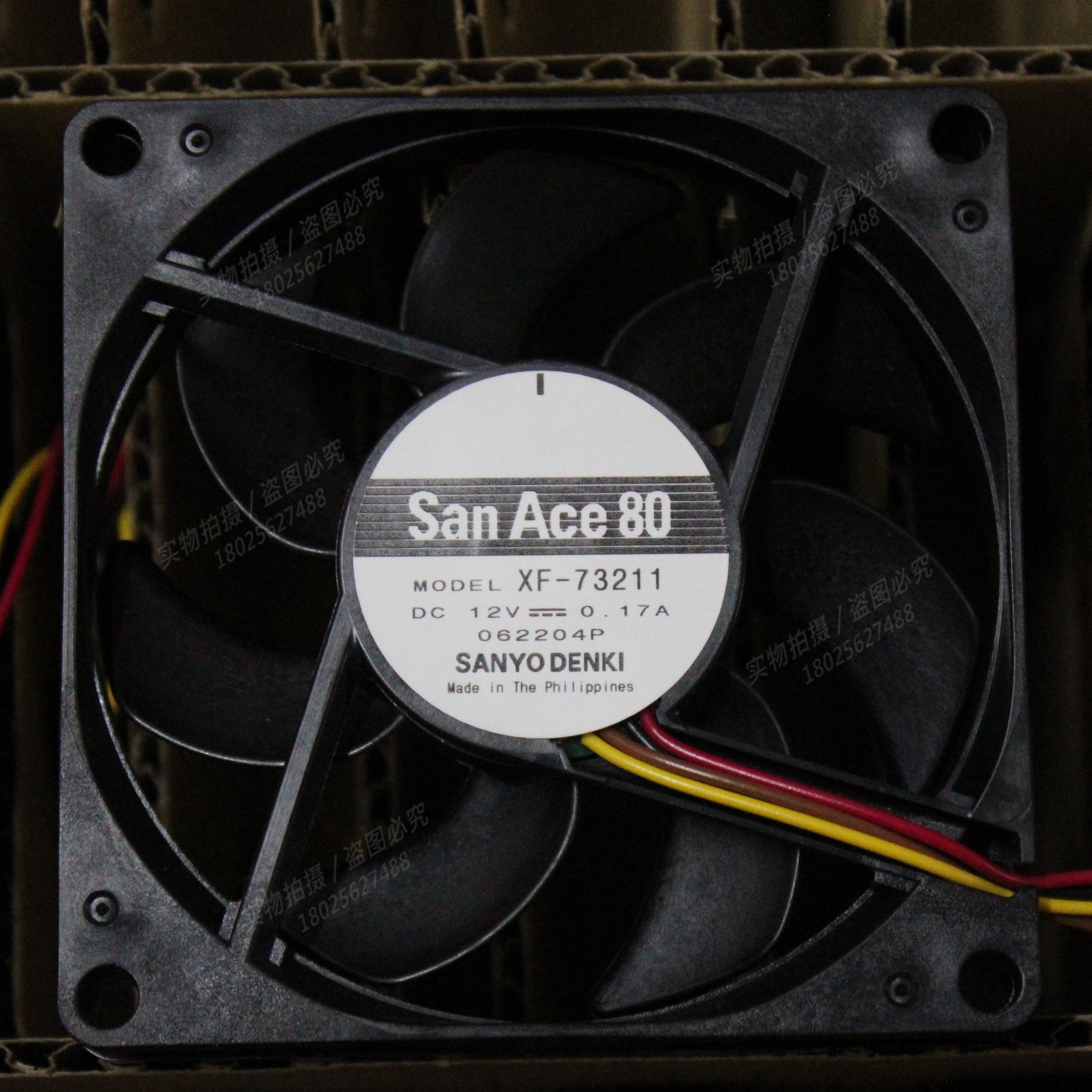 全新原装正品三洋 XF-73211 8015 12V 0.17A 8cm 4线PWM散热风扇