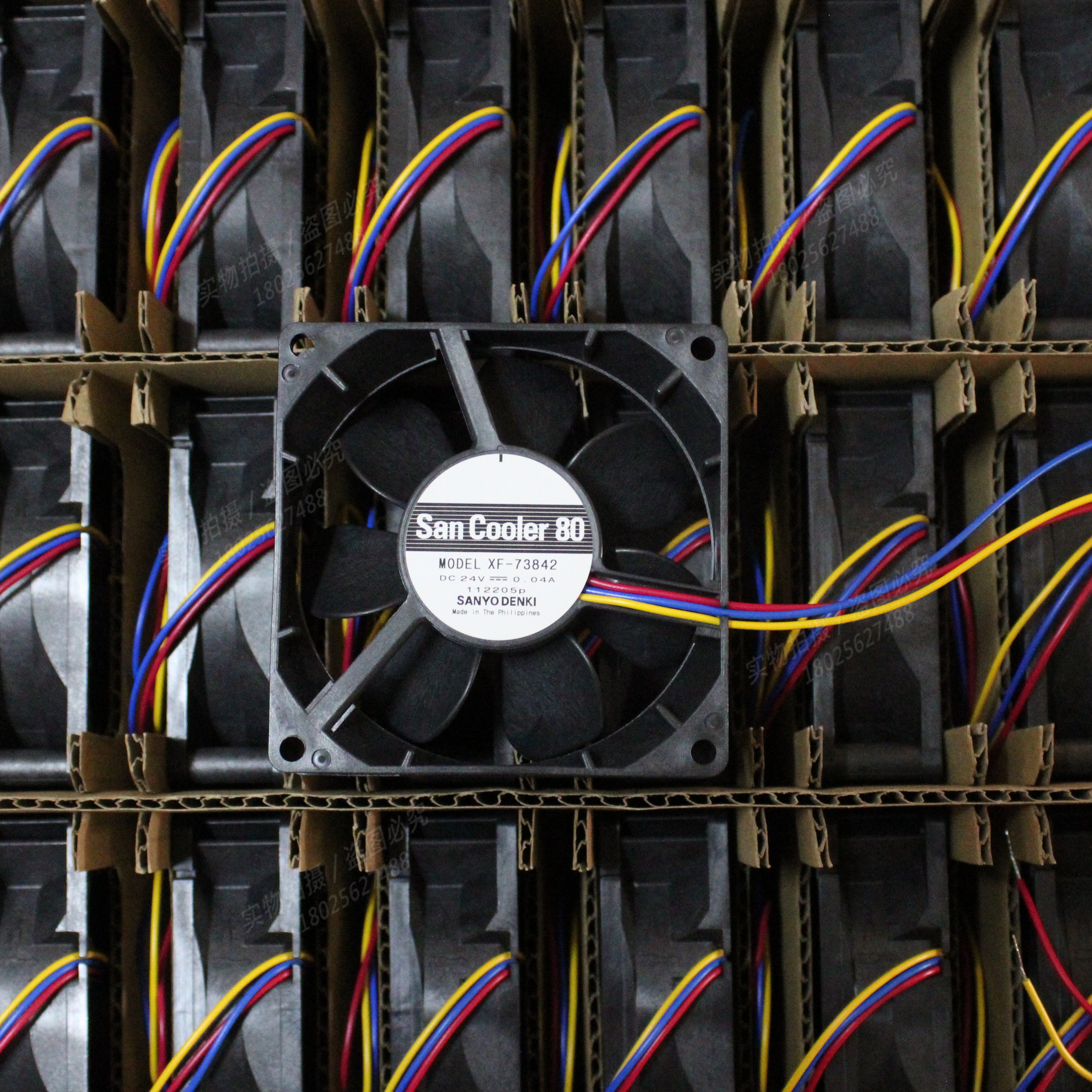 全新原装三洋 XF-73842 8025 24V 0.04A 8CM超静音变频器散热风扇