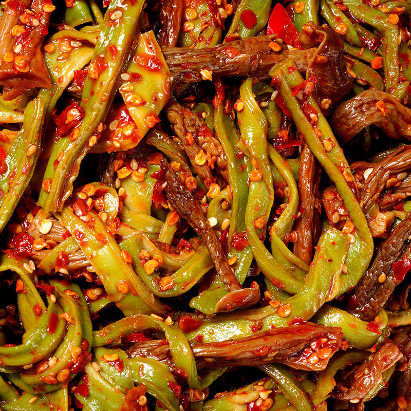豆有味贡菜鹿茸菇湖南特色香辣过瘾鹿茸菇速食网红追剧解馋零食