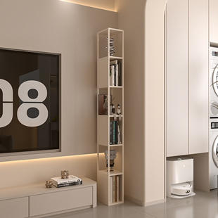 窄缝书架落地小尺寸夹缝角落置物架客厅转角收纳柜超窄墙角小书柜