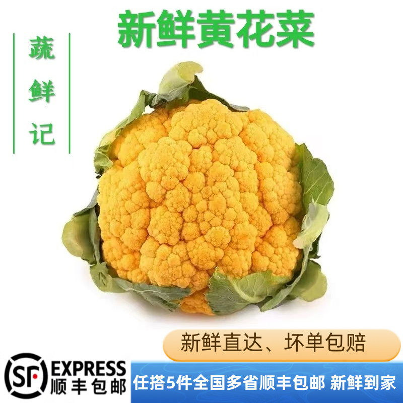 【顺丰上门】新鲜黄色花菜花椰菜现摘黄菜花西兰花松花菜时令蔬菜,水产肉类/新鲜蔬果/熟食,其它,淘宝优惠券,粉丝福利购,淘宝优惠卷