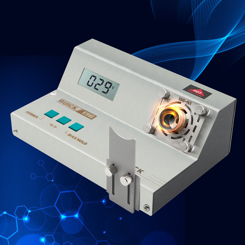 quick快克196热风枪温度测试仪数值显示拆焊台温度焊枪温度校准