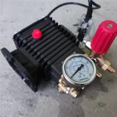 商用纯铜关停机大流量泵头超高压泵头总成意大利洗车机泵头总成