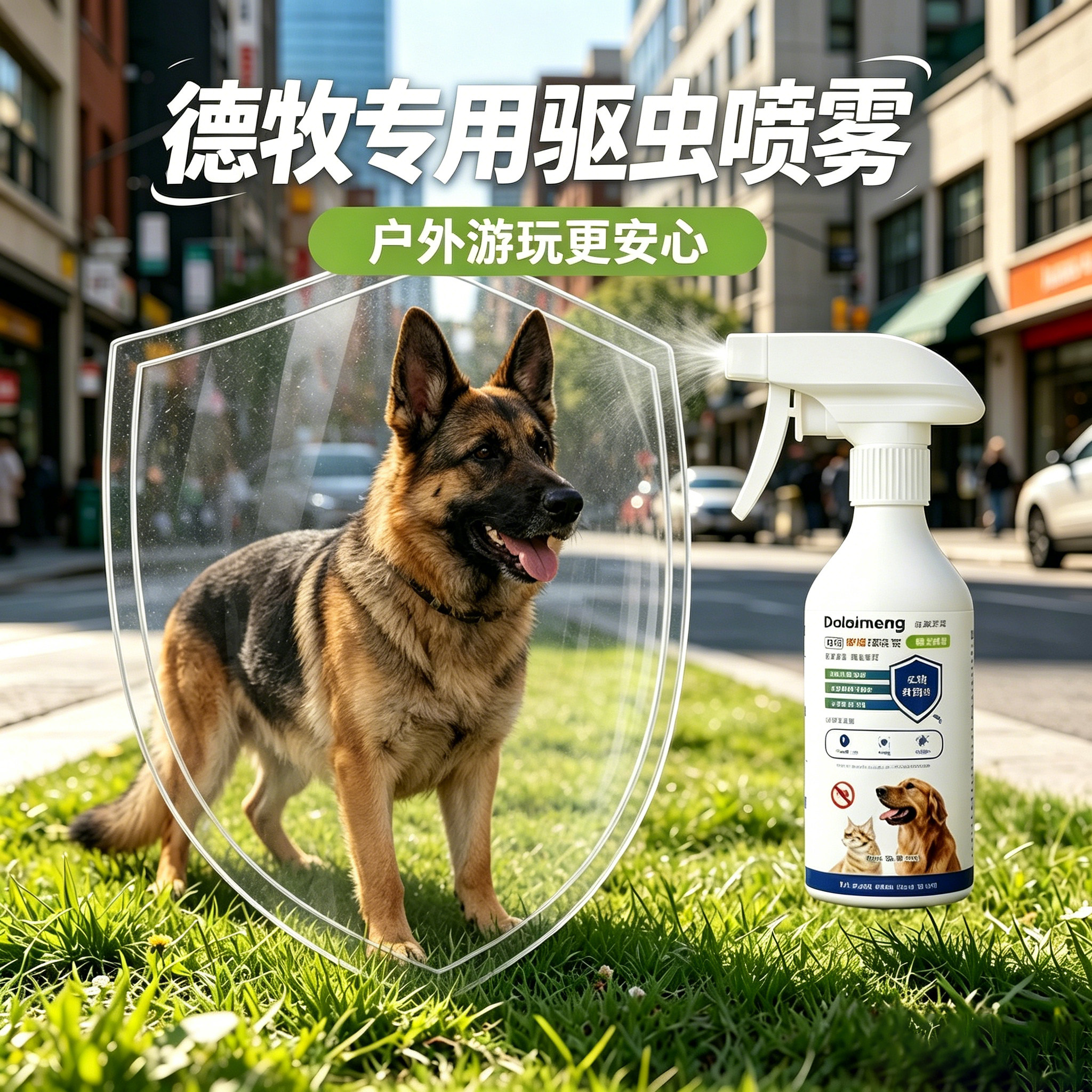 德牧专用狗狗外出小狗驱虫喷雾宠物防虫狗驱蚊驱跳蚤虱子体外除虫