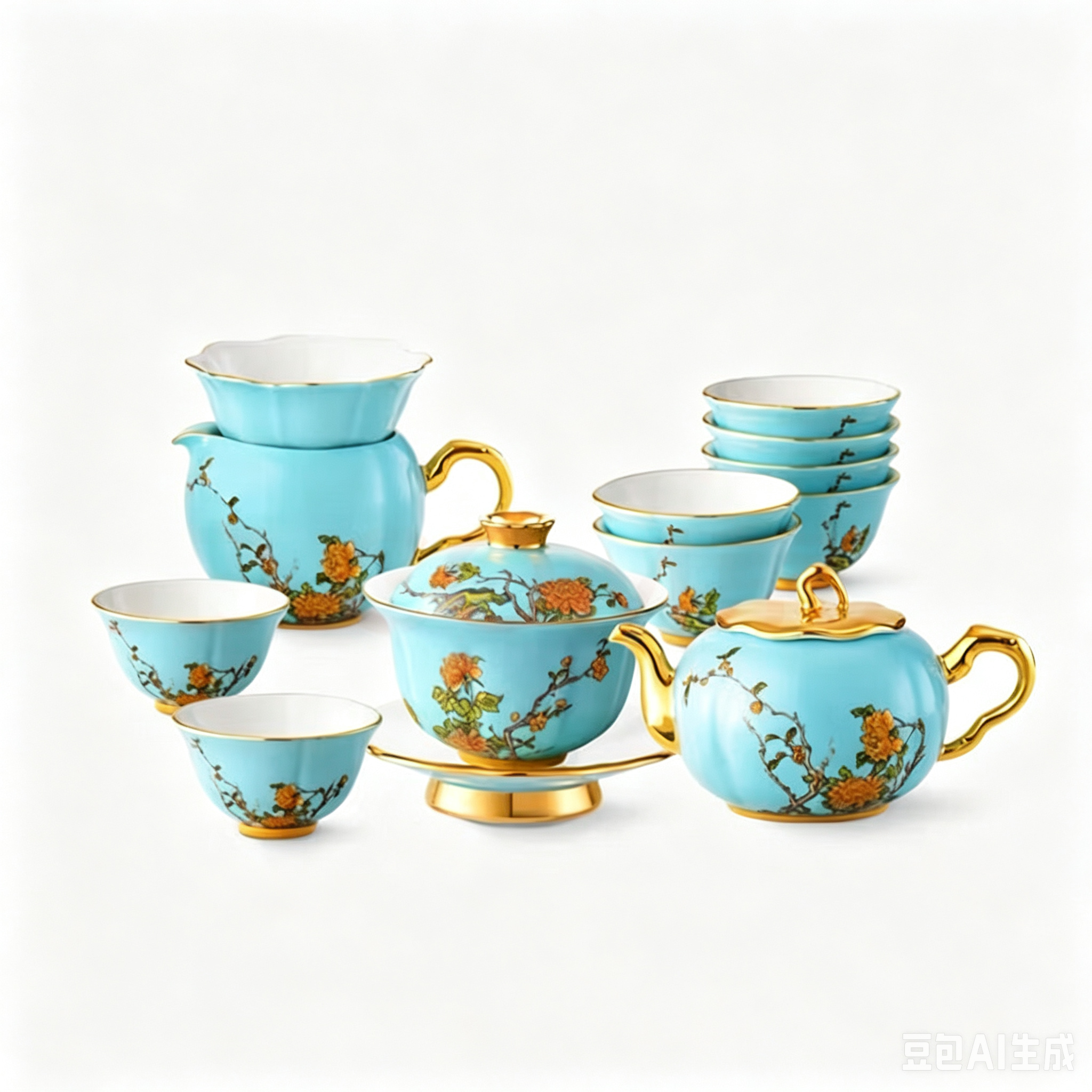 夫人礼-西湖款15头茶具