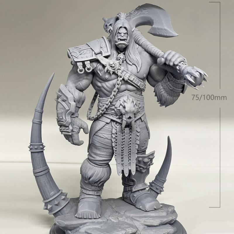 魔兽格罗姆地狱咆哮 3D打印模型源文件STL数据图纸高精度手办素材