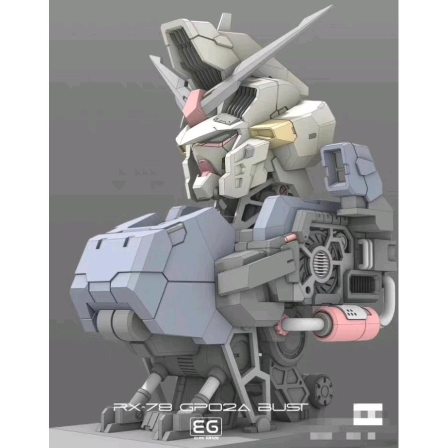 手办高达3D打印文件 stl图纸模型文件 GP02高达胸像219