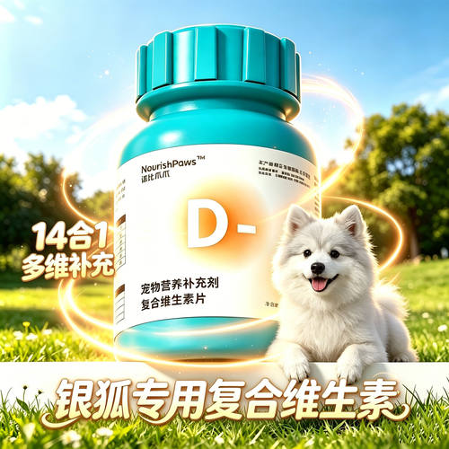 银狐专用狗狗复合维生素b族片b1b12营养补充剂宠物小狗补充营养癖