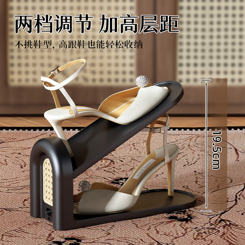 中古风鞋托架鞋柜分层隔板可调节