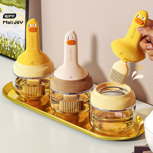 日式の油刷家用耐高温油瓶三合一