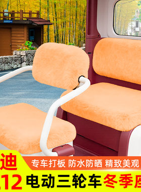 雅迪CL12电动三轮车座套坐垫套冬季脚垫改造装饰配饰配件收纳储物