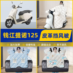适用钱江提诺125踏板摩托车挡风被挡风罩2025新款冬加厚装饰配件