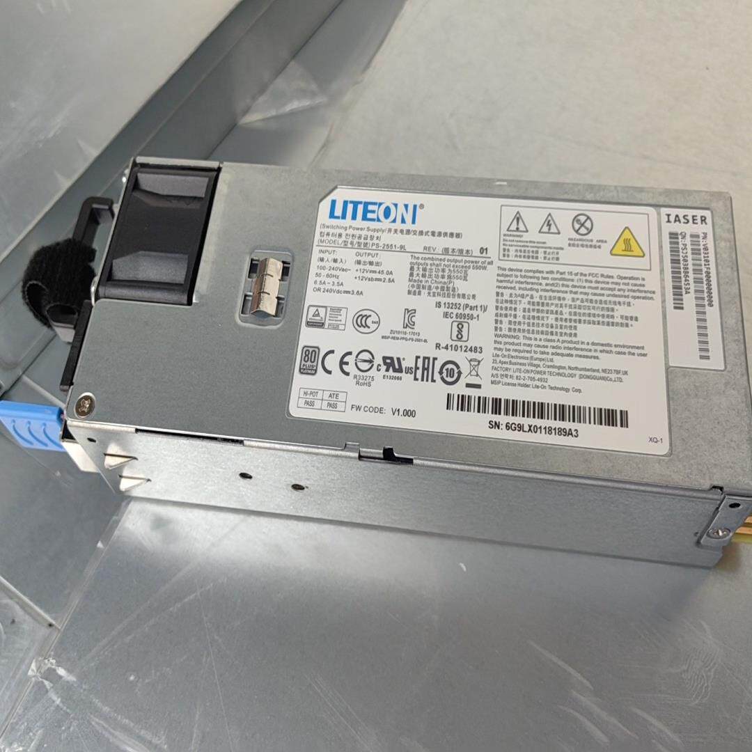 【议价】光宝服务器电源PS-2551-9L 550瓦