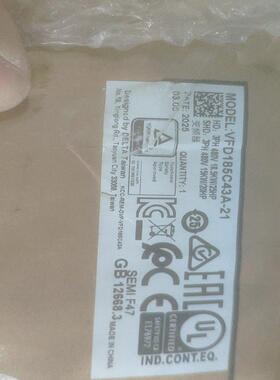 [议价]全新台达变频器VFD185C43A-21议价