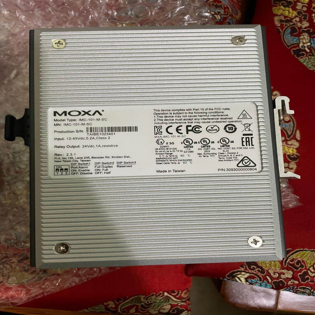 【议价】摩莎MOXA IMC-101-m-SC单模光电转换器全新无包