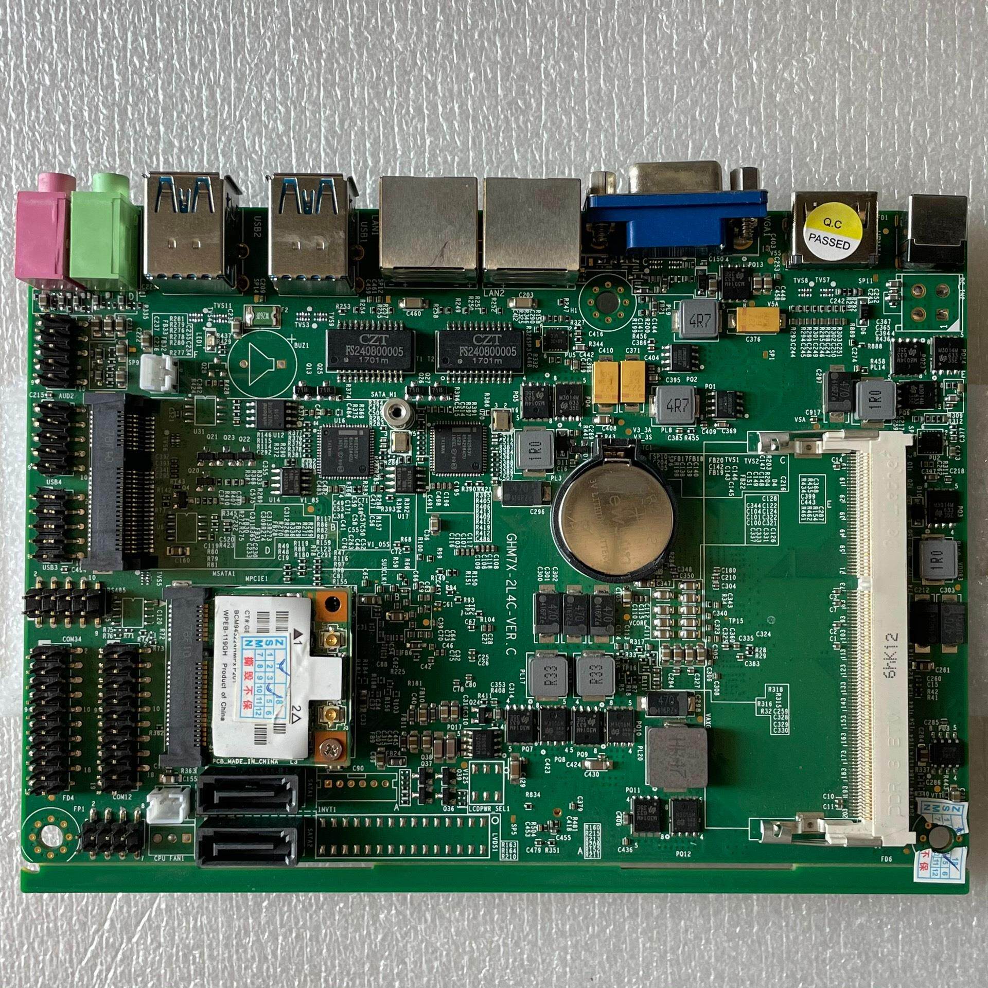【议价】原装拆机 工控机主板 GHM7X-2L4C-VERC 双网
