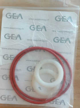 【议价】GEA无菌阀密封件，DN25，带原厂包装。红色外圈白