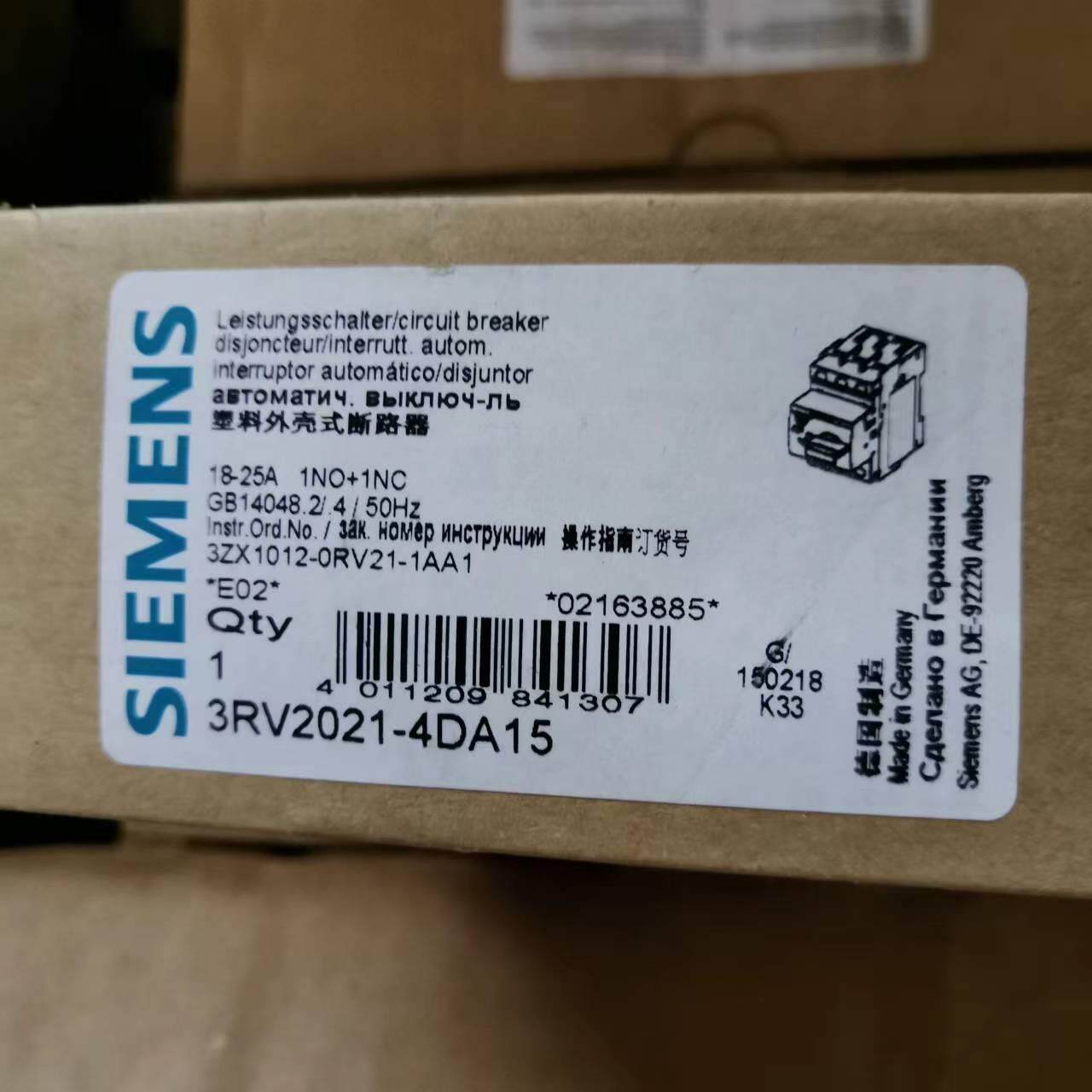 【议价】西门子3RV2021-4DA15 3zx1012-0RV2