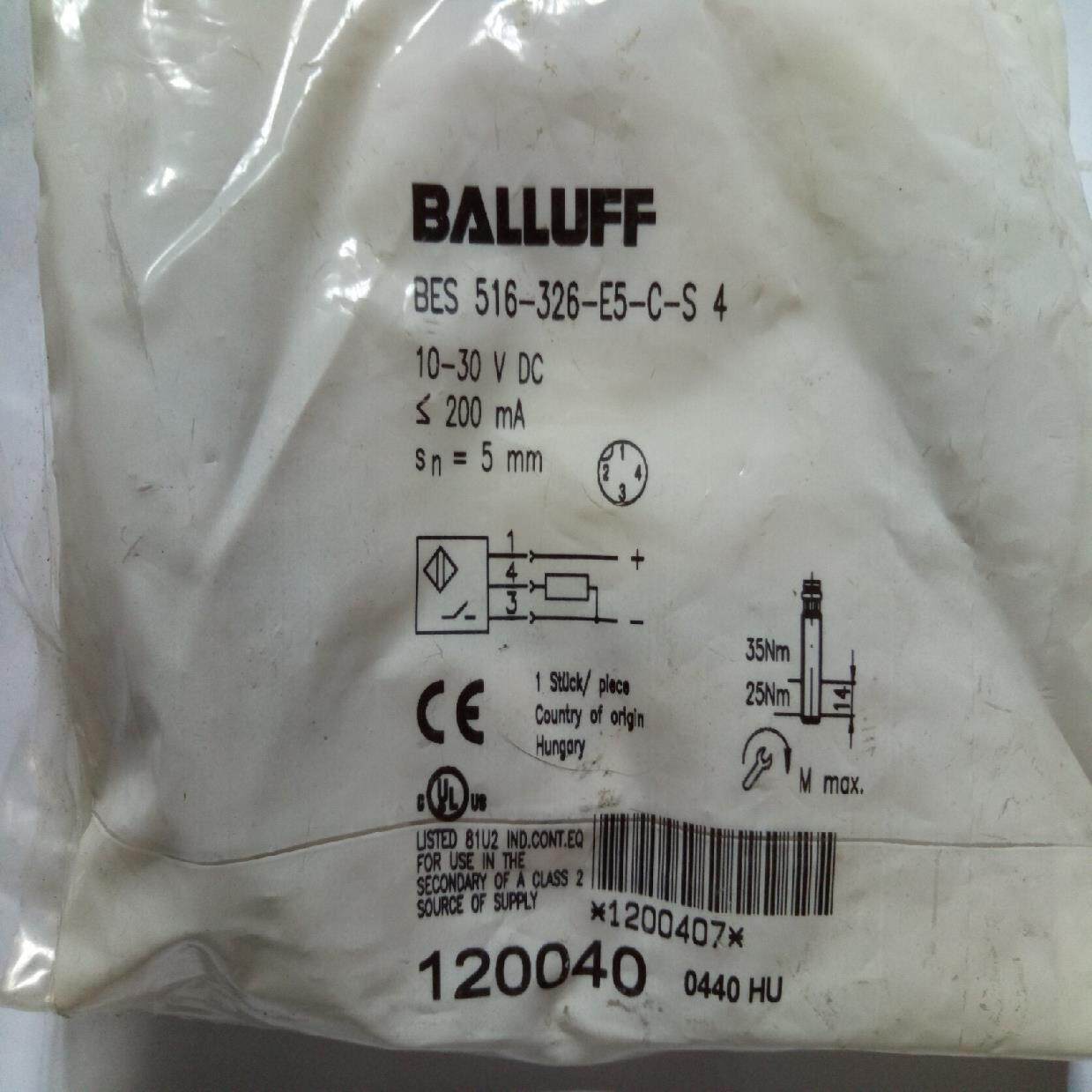 【议价】bes516-326-e5-c-s4 120040   ba