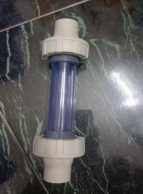 【议价】PP透示器中间部分为UPVC透明两边PP接头d3240