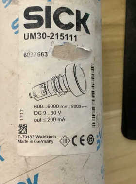 【议价】徳国SICK西克UM30-215111货号6037663
