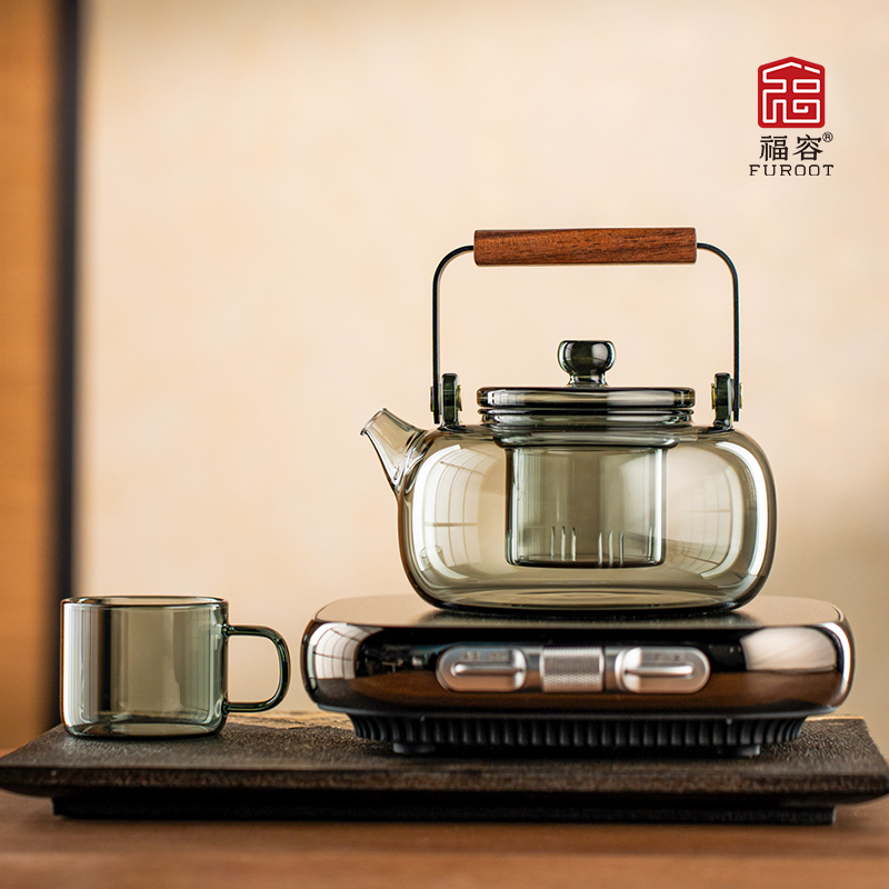 福容耐高温高硼硅玻璃防烫煮茶壶