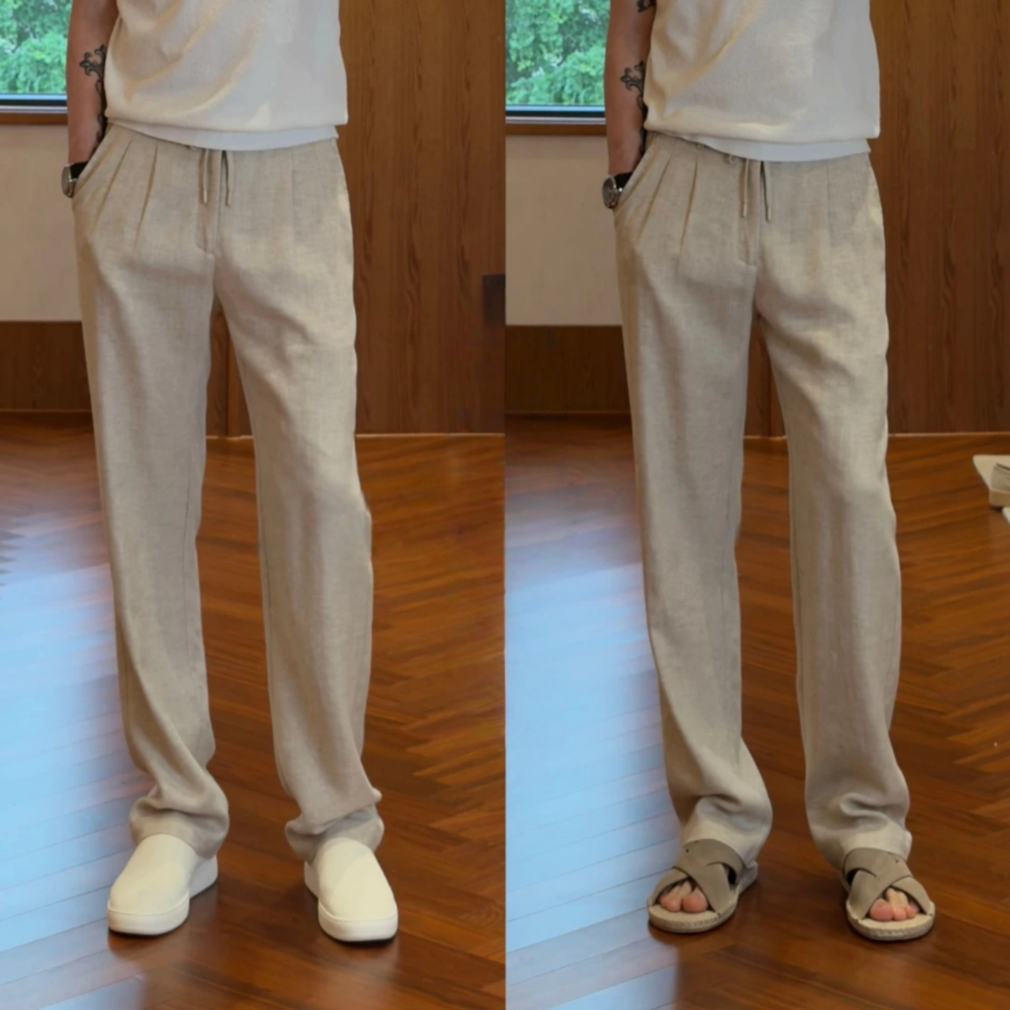 夏季时尚休闲慵懒风男士套装
