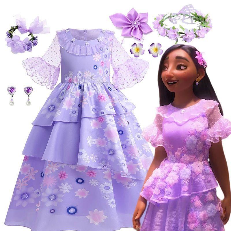 Encanto Isabella Mirabel Princess Dresses For Girls