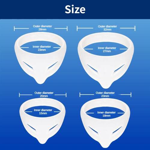2Pcs Foreskin Corrector Ring Sex Toys for Men Penis Rings