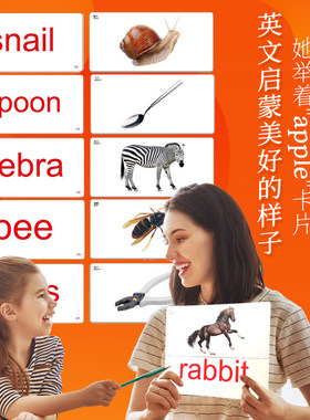 杜曼闪卡百科英文卡英文启蒙