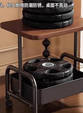 双车层边几客厅移动IPN茶几小推沙发收纳小可桌子轮带茶桌卧室置