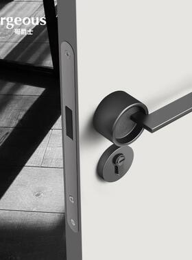 执G300Q高端华手锁卧室门奢锁静音门锁现代简约吸门磁锁室内房门